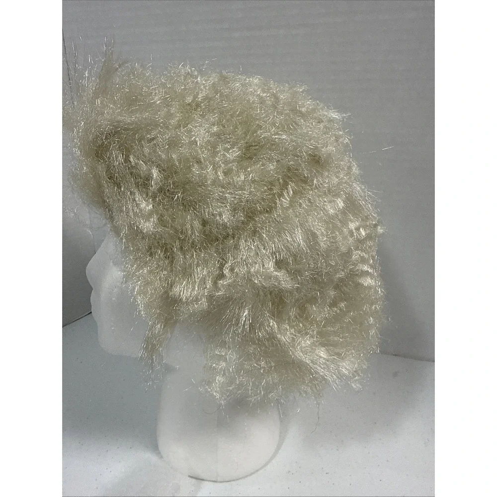 Blonde/White Mad Scientist Halloween Costume Cosplay SHORT Layered Wig
